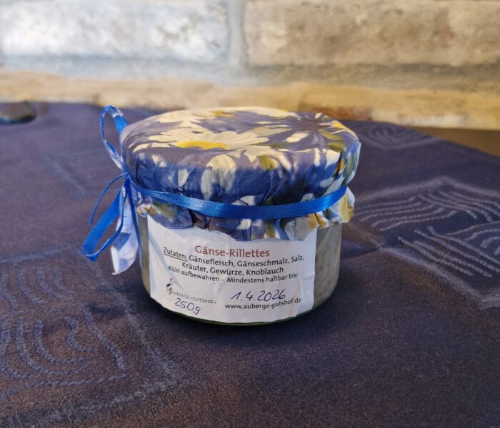 Gänserillettes mit Kräutern der Provence
