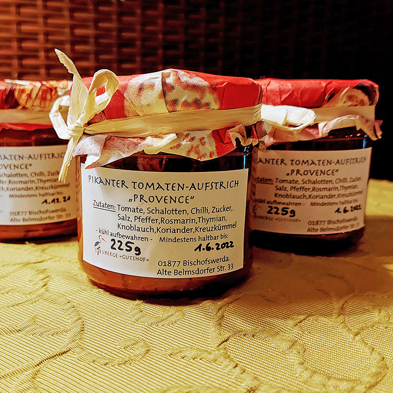 Pikanter Tomatenaufstrich „Provence“ – Auberge Gutshof